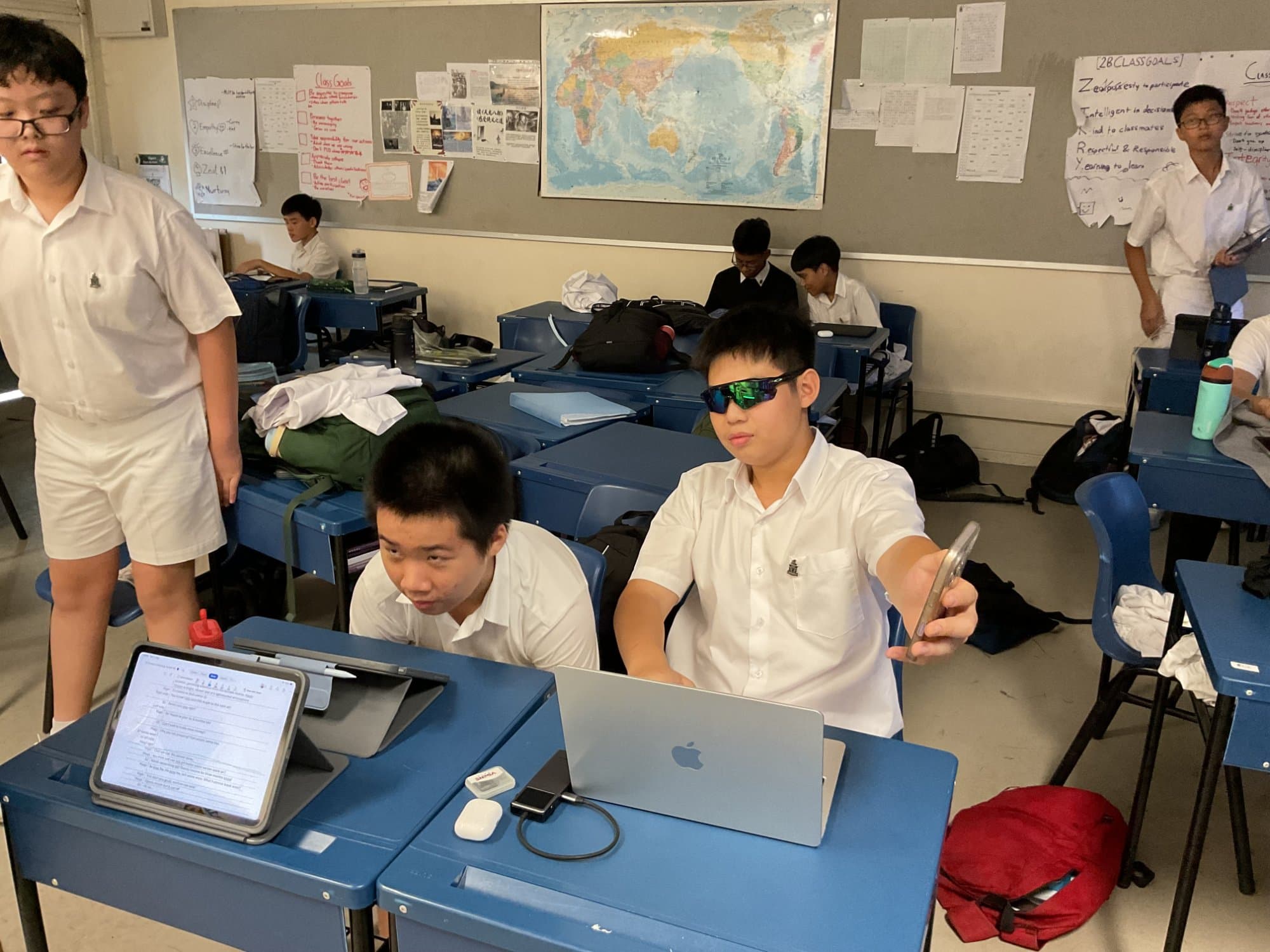 Scenes of the documentation team at work during rehearsals and Makerspace sessions — 5