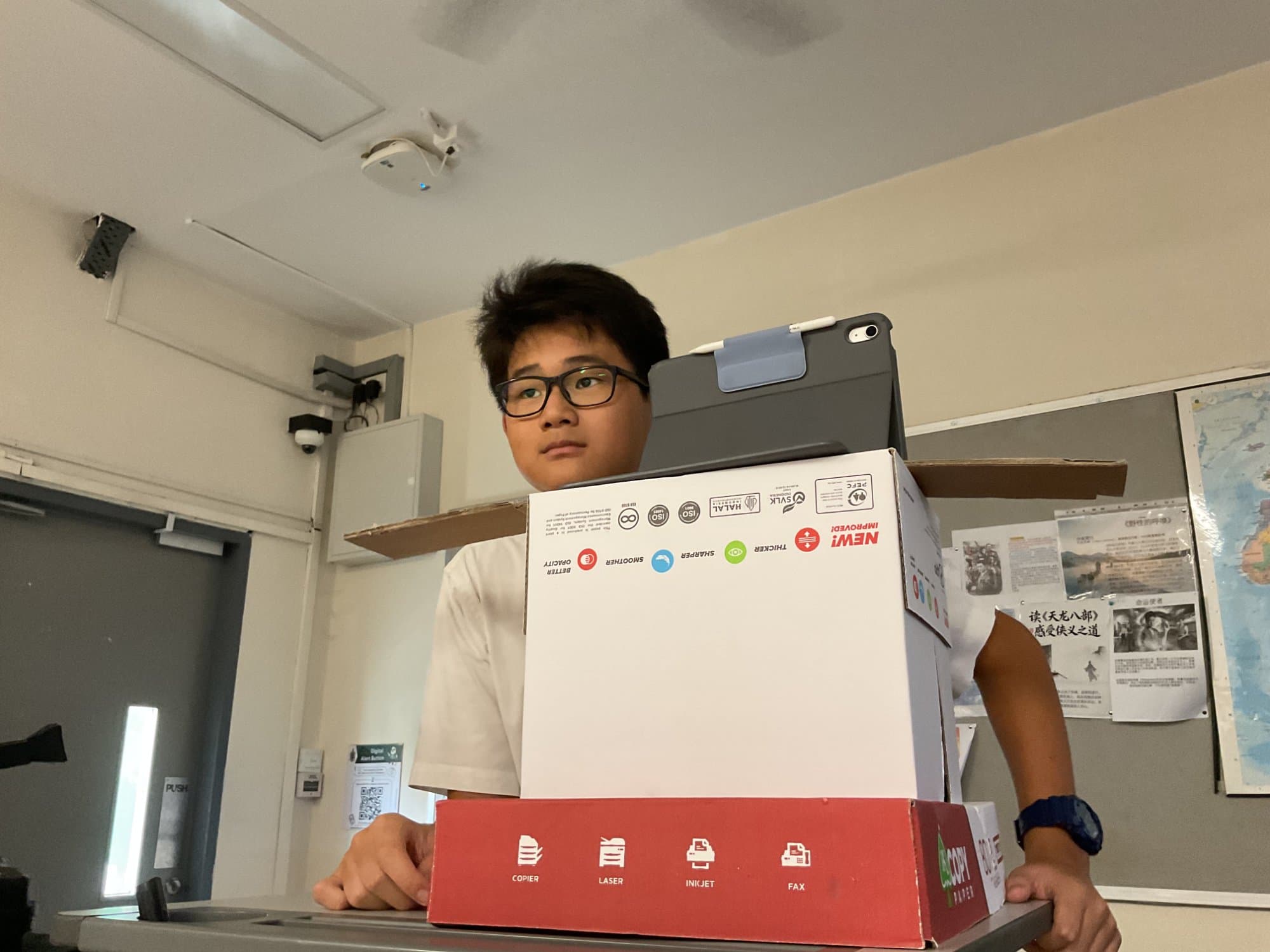 Jaymus working hard