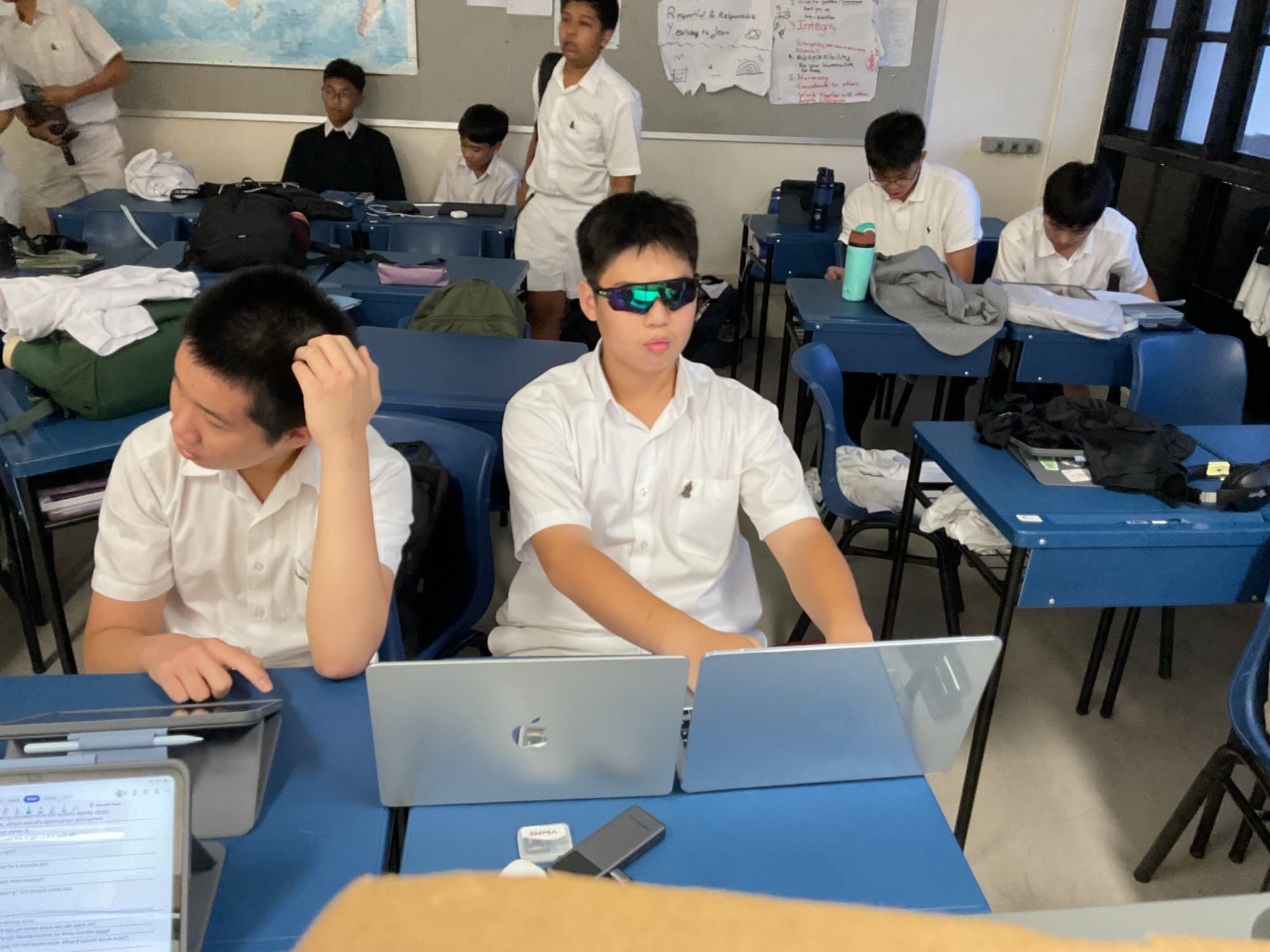 Scenes of the documentation team at work during rehearsals and Makerspace sessions — 7