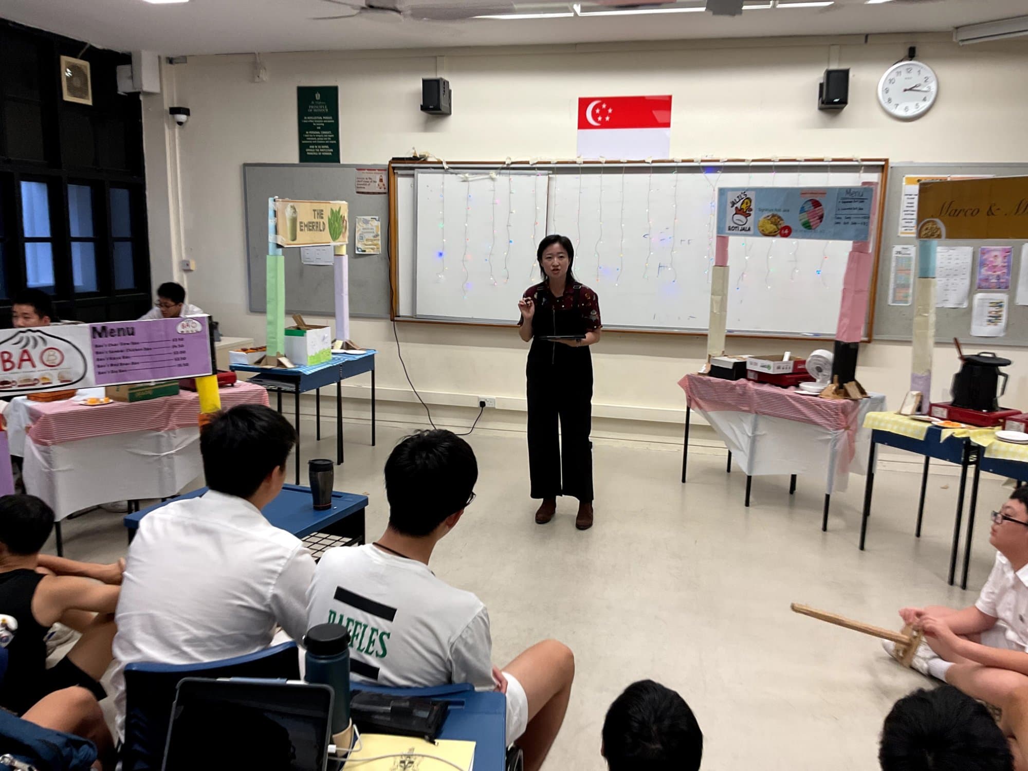 Backstage photos from a in-class rehearsal — 2